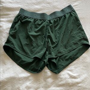 Outdoor Voices Army Green Relay Shorts